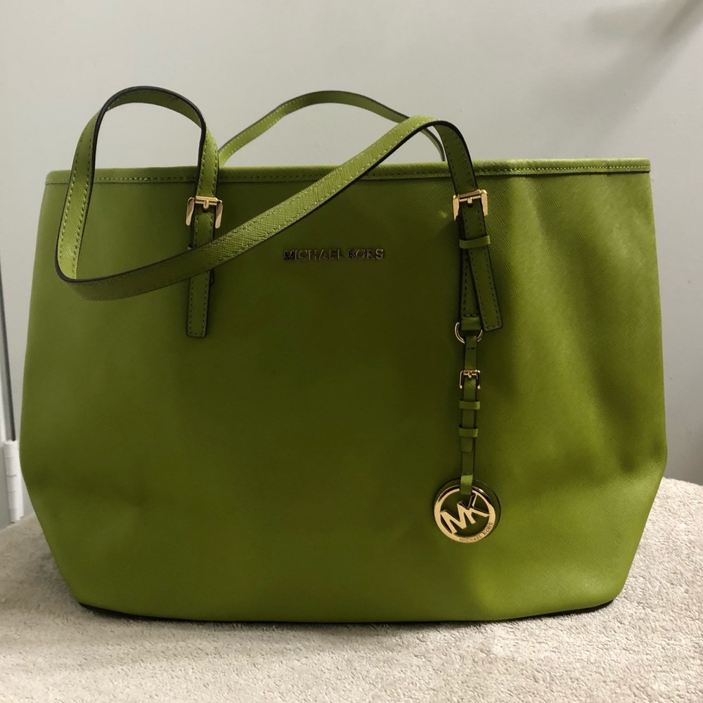 Lime Green Michael Kors Tote